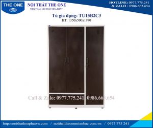 Tủ sắt quần áo TU15B2C3