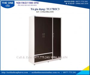 Tủ sắt quần áo TU17B2C3