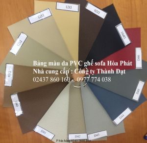 Bảng màu da PVC ghế sofa