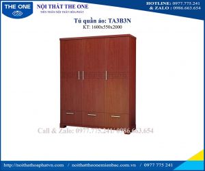 Tủ áo gia đình Hòa Phát TA3B3N