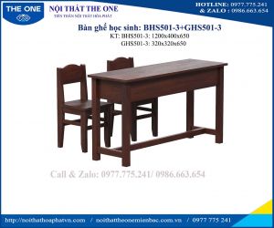 Bàn ghế học sinh BHS501; GHS501