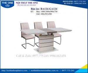 Bộ bàn ăn BA124; GA124