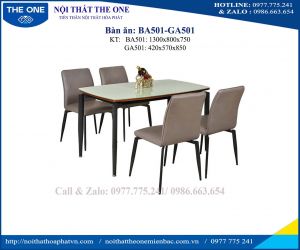Bộ bàn ghế ăn BA501; GA501