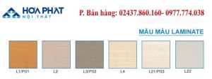Bảng màu gỗ laminate